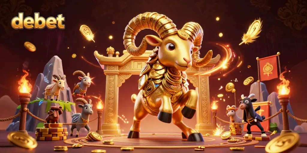 Experience thrilling bets with debet in a vibrant 3D casino world featuring dynamic characters and stunning visuals.