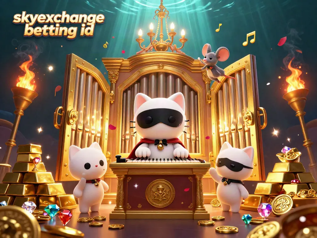 Immerse in the excitement of skyexchange betting id with this vibrant 3D casino scene featuring iconic elements and characters.