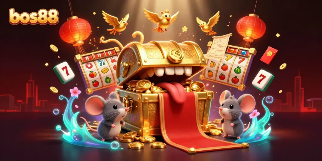 Experience excitement at bos88 with dynamic slot reels, golden treasures, and vibrant visuals.