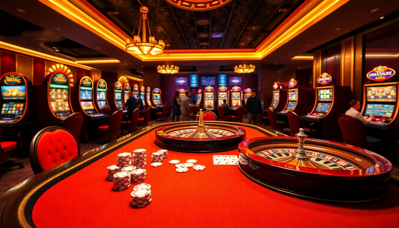 Experience thrilling moments at 6FF with poker chips and a roulette wheel.