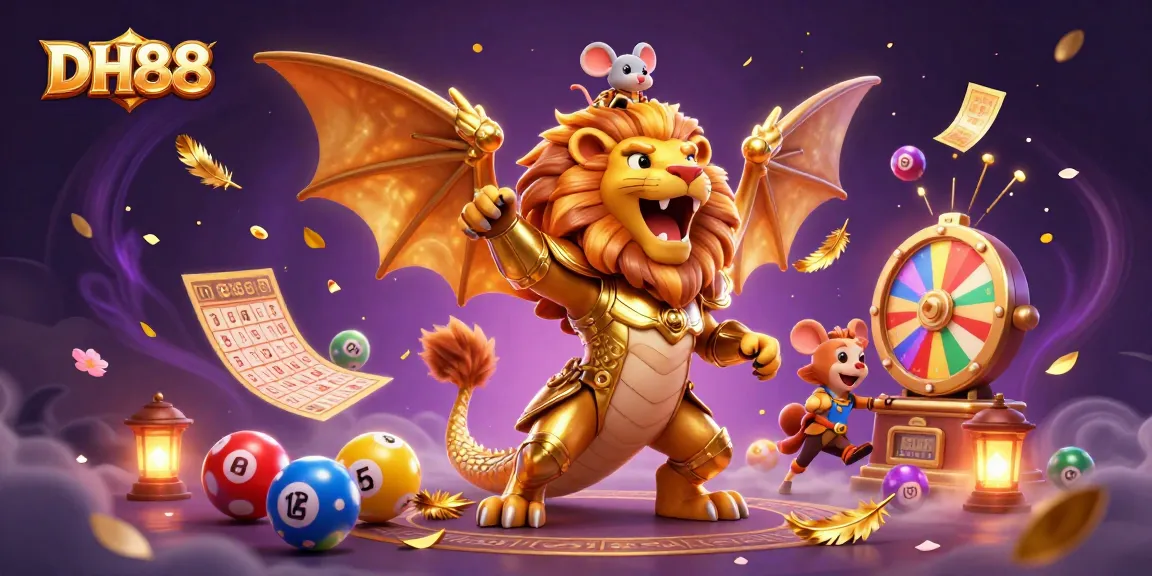 Engage with DH88 for exciting lottery games featuring vibrant balls, golden prizes, and thrilling action.