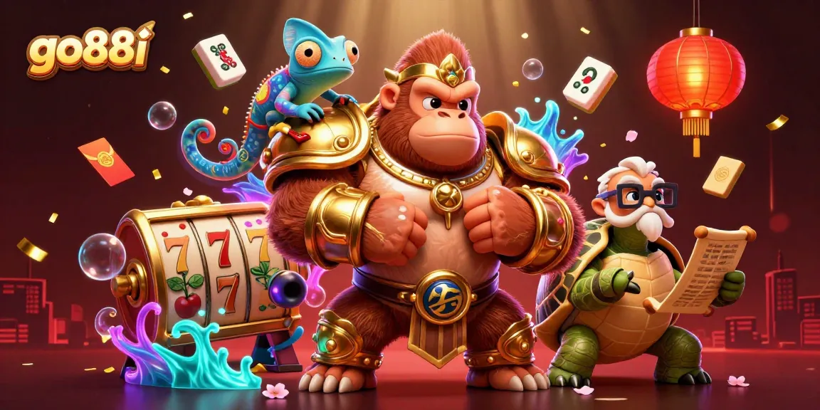 Experience thrilling jackpot adventures with go88i amidst vibrant casino elements and dynamic characters.